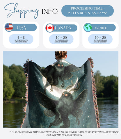 Mothman Woven Blanket