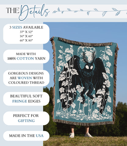 Mothman Woven Blanket